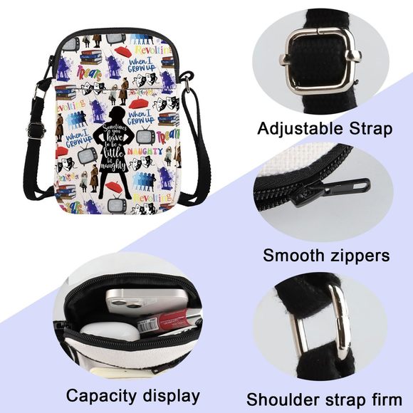 Broadway Musical Gift Musical Theatre Lover Crossbody Bag Musical Fans Gift :] - Picture 4 of 6